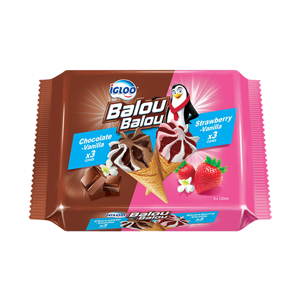 Balou Balou Chocolate Vanilla + Strawberry Vanilla